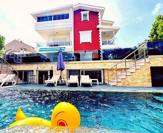 Antalya Serik'te Muhteşem Doğa İçerisinde, Özel Havuzlu, Kiralık Villa - 1