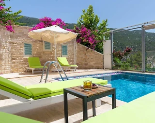 Kaş İslamlar'da Muhteşem Doğada, Özel Havuzlu, İkiz Villa - 5