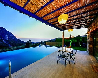 Fethiye Karaağaç'ta Harika Deniz Manzaralı, Özel Havuzlu, Şık Villa - 1