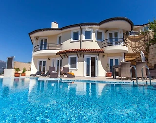 Kaş Andifli'de Deniz Manzaralı, Özel Havuzlu, 6 Kişilik Kiralık Villa - 2