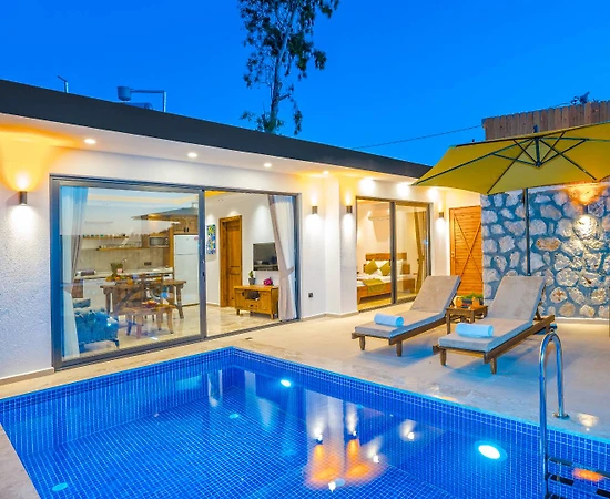 Kaş Bezirgan'da Balayı Çiftlerine Uygun,  Özel Havuzlu, Romantik Villa - 1