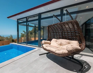 Kaş İslamlar'da Huzurlu Doğada, Açık ve Kapalı Havuzlu, Kiralık Villa - 4