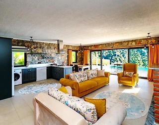 Fethiye Karaağaç'ta Harika Deniz Manzaralı, Özel Havuzlu, Şık Villa - 4