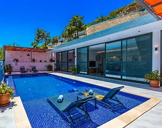Kaş İslamlar'da Doğa İçerisinde, Özel Havuzlu, Lüks Villa - 2