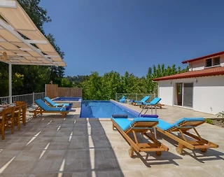 Kaş İslamlar'da Yemyeşil Doğada, Özel Havuzlu, Jakuzili Villa - 4