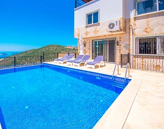 Kalkan Akbel'de Deniz Manzaralı, Özel Havuzlu, Korunaklı Villa - 3