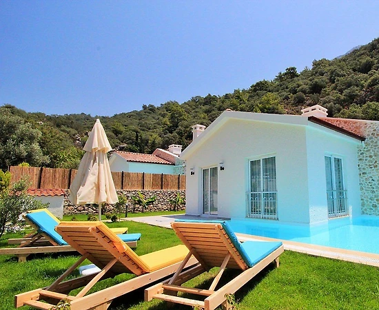 Fethiye Ölüdeniz'de Muhteşem Doğada, Özel Havuzlu, Balayı Villası - 1