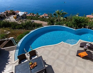 Kaş Andifli'de Deniz Manzaralı, Özel Havuzlu, 6 Kişilik Kiralık Villa - 5