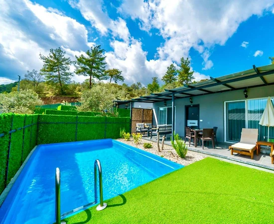 Fethiye İnlice'de Minimal Tasarıma Sahip, Özel Havuzlu, Balayı Villası - 1