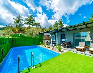 Fethiye İnlice'de Minimal Tasarıma Sahip, Özel Havuzlu, Balayı Villası - 1