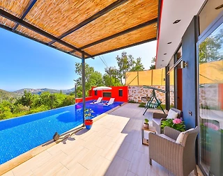 Kaş İslamlar'da Doğa İle İç İçe, Kapalı Havuzlu, Balayı Villası - 5
