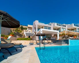 Kaş Kalkan'da Büyüleyici Deniz Manzaralı, Özel Havuzlu, Lüks Villa - 3