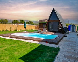 Antalya Kaş'ta Sessizlik İçerisinde, Özel Havuzlu, Konforlu Bungalov - 2