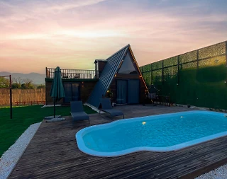 Antalya Kaş'ta Sessizlik İçerisinde, Özel Havuzlu, Konforlu Bungalov - 4