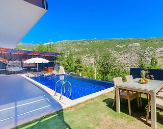 Kaş İslamlar'da Yeşillikler İçerisinde, Özel Havuzlu, Konforlu Villa - 5