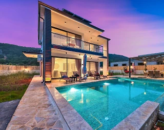 Kaş Ağullu'da Muhteşem Doğa Manzaralı, Özel Havuzlu, Jakuzili Villa - 2