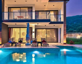 Kaş Ağullu'da Muhteşem Doğa Manzaralı, Özel Havuzlu, Jakuzili Villa - 3