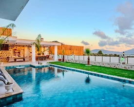 Kalkan Çavdır'da Doğa ile İç İçe, Özel Havuzlu, Lüks Villa - 3