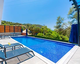 Kaş İslamlar'da Muhteşem Doğa Manzaralı, Özel Havuzlu, Kiralık Villa - 3