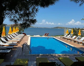 Balıkesir Avşa Adası'nda Deniz Manzaralı, Ortak Havuzlu, Şık Bungalov - 1