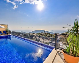 Kaş Bezirgan'da Deniz Manzaralı, Özel Havuzlu, Jakuzili, Kiralık Villa - 2