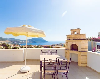 Kaş Kalkan'da Deniz Manzaralı, Özel Havuzlu, Merkezi Villa - 5