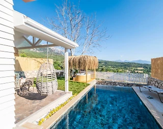 Muğla Seydikemer'de Muhteşem Tasarımlı, Özel Havuzlu, Kiralık Villa - 5