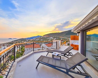 Kaş Kalkan'da Enfes Deniz Manzaralı, Özel Havuzlu, Kiralık Villa - 5