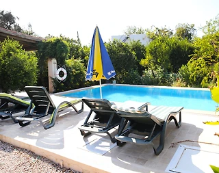 Bodrum Bitez'de Mandalina Ağaçları İçerisinde, Özel Havuzlu, Taş Villa - 5