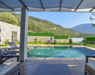 Fethiye Ölüdeniz'de Şık Tasarımlı, Özel Havuzlu, Lüks Villa - 1