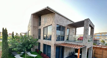 Stylish Villa with Children's Playground, Private Pool, Sauna in Belek