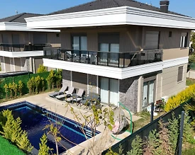 Serik Belek'te Site İçerisinde, Özel Havuzlu, 3+1 Villa - 2