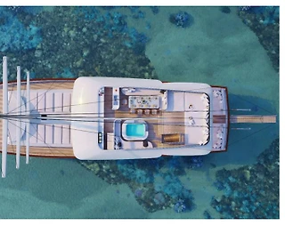 Fethiye Göcek'te Enfes Sularda, Geniş Ailelere Uygun, 13 Kişilik Gulet - 5