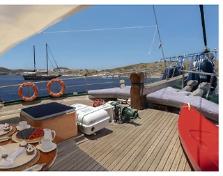 Fethiye Göcek'te Eşsiz Mavilikler İçerisinde, 12 Kişilik, Geniş Gulet - 4