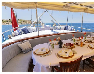 Fethiye Göcek'te Eşsiz Mavilikler İçerisinde, 12 Kişilik, Geniş Gulet - 5