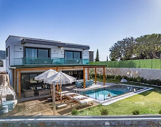 Bodrum Dirmil'de Kalabalık Ailelere Uygun, Özel Havuzlu, Kiralık Villa - 1