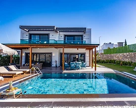 Bodrum Dirmil'de Kalabalık Ailelere Uygun, Özel Havuzlu, Kiralık Villa - 3