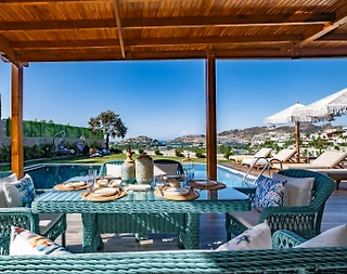 Bodrum Dirmil'de Kalabalık Ailelere Uygun, Özel Havuzlu, Kiralık Villa - 5