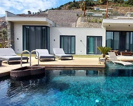 Bodrum Geriş'de Deniz Manzaralı, Özel Havuzlu, Lüks Villa - 2