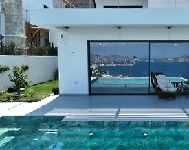 Bodrum Geriş'de Enfes Deniz Manzaralı, Özel Havuzlu, Konforlu Villa - 3
