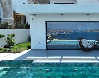 Bodrum Geriş'de Enfes Deniz Manzaralı, Özel Havuzlu, Konforlu Villa - 3
