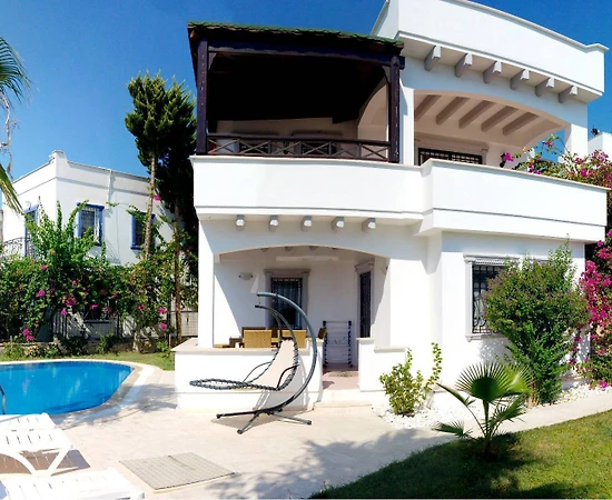 Bodrum Gümbet'te Muhteşem Deniz Manzaralı, Özel Havuzlu, Kiralık Villa - 1