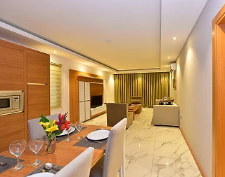 Bodrum Gümbet'te Ortak Havuzlu, 1+1,  Konforlu Suit - 2