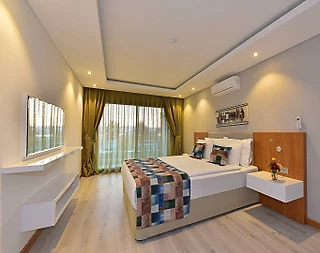 Bodrum Gümbet'te Tesis İçerisinde, Ortak Havuzlu, 2 Kişilik Suit - 5