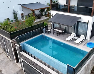 Bodrum Peksimet'te Enfes Deniz Manzaralı, Özel Havuzlu, Kiralık Villa - 1