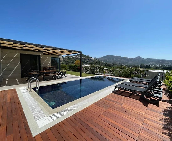 Muğla Bodrum'da Enfes Deniz Manzaralı, Özel Havuzlu, Modern Villa - 1
