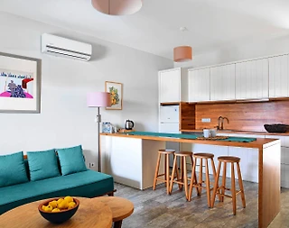 Bodrum Bitez'de Konforlu, Havuz ve Bahçe Manzaralı, 1+1 Suite Daire - 1