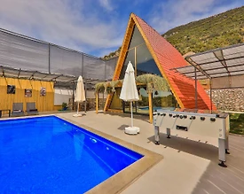 Kaş Bezirgan'da Sakin Konumda, Özel Havuzlu, Kiralık Bungalov - 2