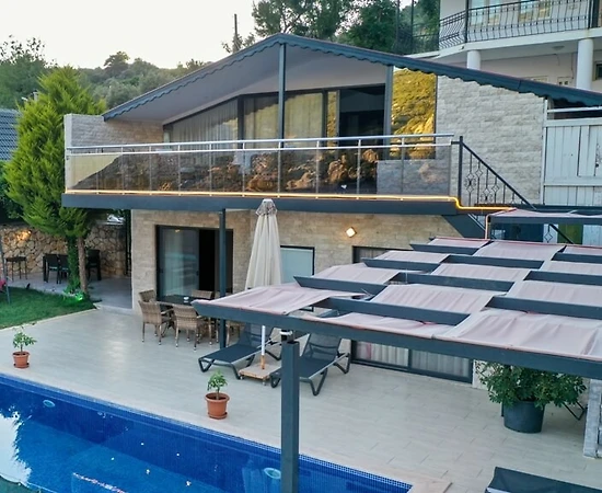Kaş İslamlar'da Doğayla İç İçe, Özel Havuzlu, Kiralık Villa - 1