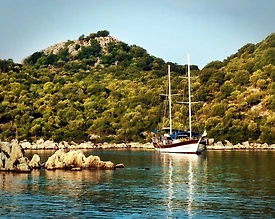 Muğla Fethiye'de, 12 Kişilik, Ahşap İç Dekorasyona Sahip, Gulet - 3